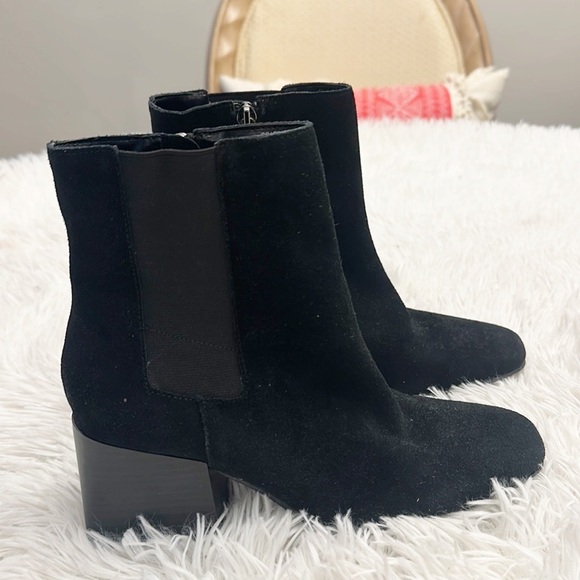 NEW Blondo x Zappos Scarlett Black Suede waterproof ankle boot women size 6 - Picture 2 of 8